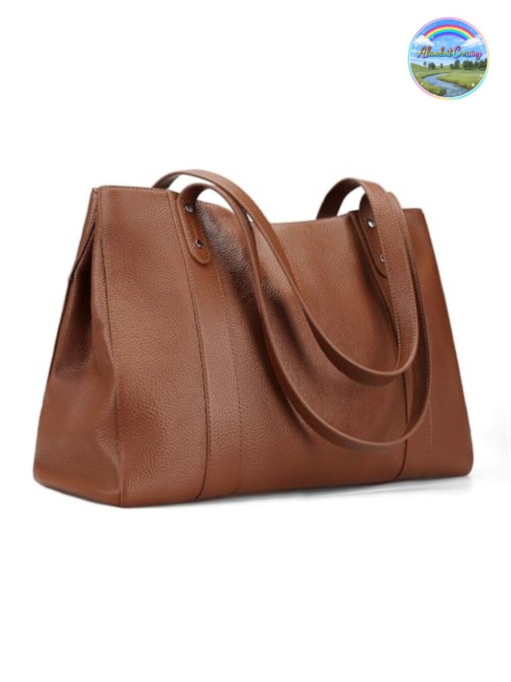 Genuine Leather Tote Bag for Women Work Laptop Shoulder Handbag
